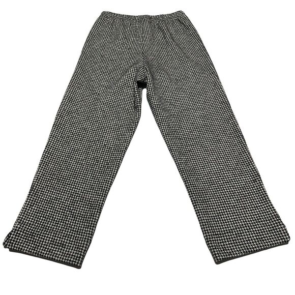 Bryn Walker Cotton Wool Houndstooth Crop Pant Knit Size S Small High Rise NWT - Picture 7 of 12